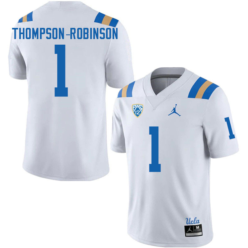 Jordan Brand Men-Youth #1 Dorian Thompson-Robinson UCLA Bruins College Football Jerseys Sale-White